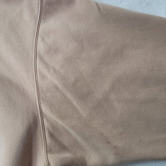 Nike Hoodie Center Swoosh Women’s Beige Oversized Pullover Size M - Picture 9 of 12